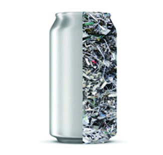 Aluminium can becomes recycling material