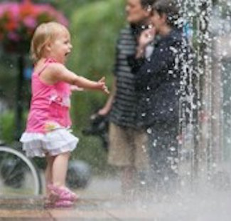 Playfountain waterjets