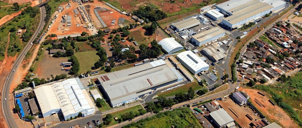 aerial view of a large building