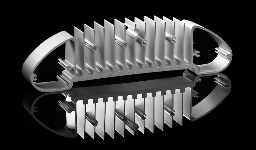 Heat sink profile that includes different functions.