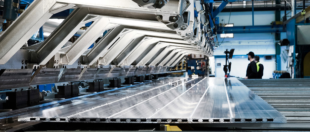 Extrusion process in Finspong, Sweden