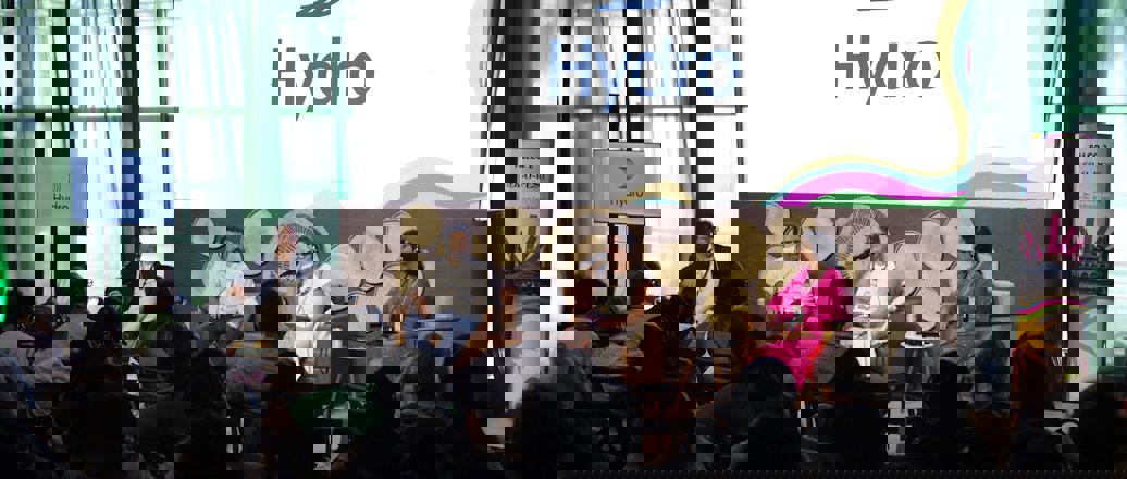 a group of people on stage