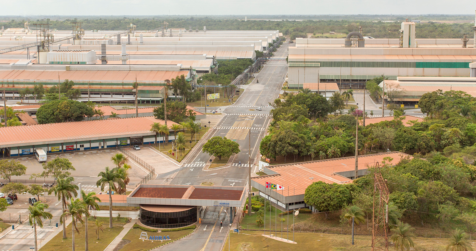 Aerial view of Albras