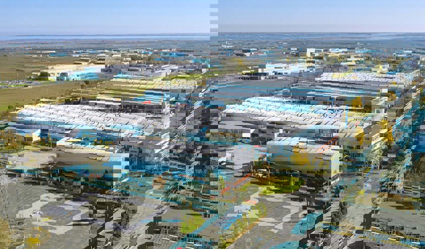 Aerial photo of Hydro Extrusion's Szekesfehervar plant