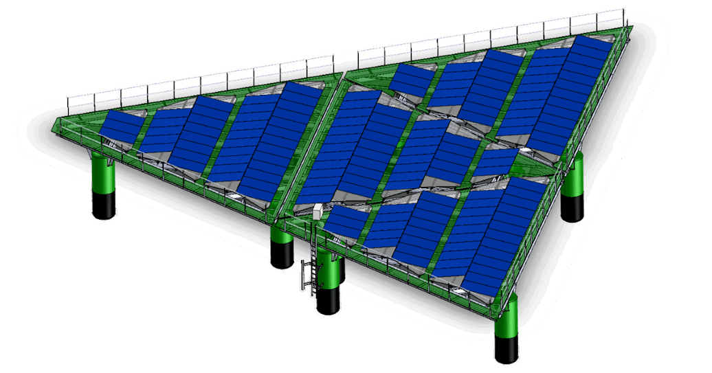 Illustration of a installation from SolarDuck