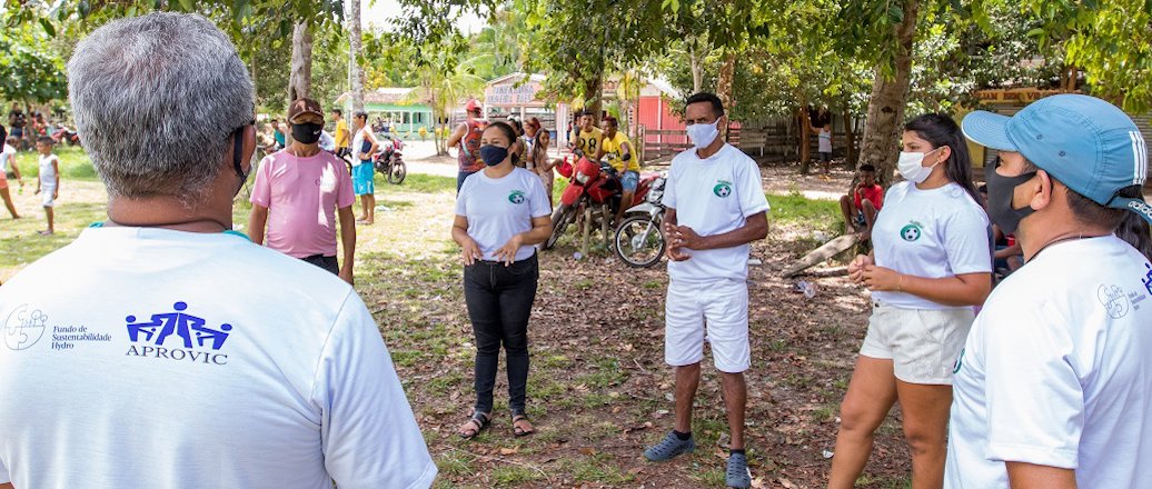 a group of people standing outside