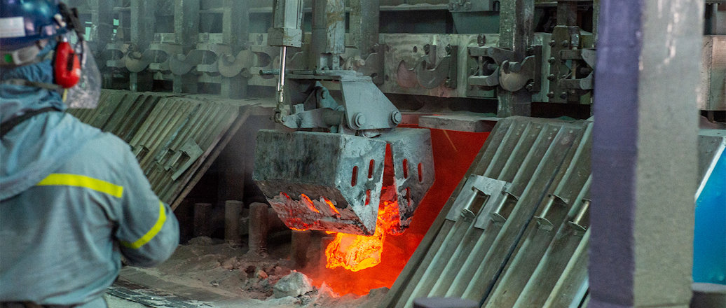 a person working on a machine