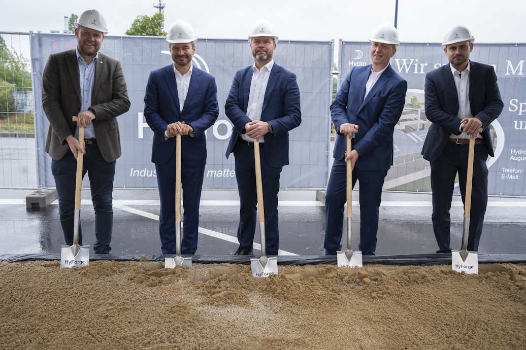 From Hydro's groundbreaking ceremony in Rackwitz