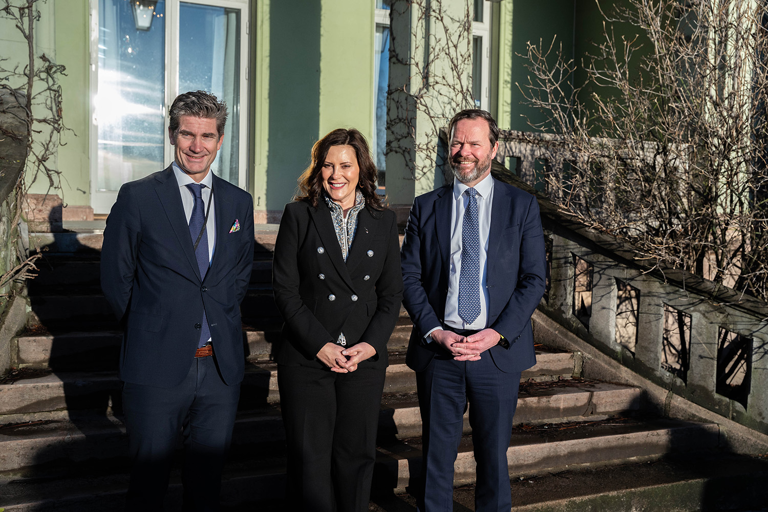 a group of people posing for a photo