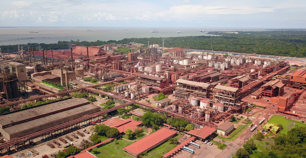 An aerial view of Alunorte