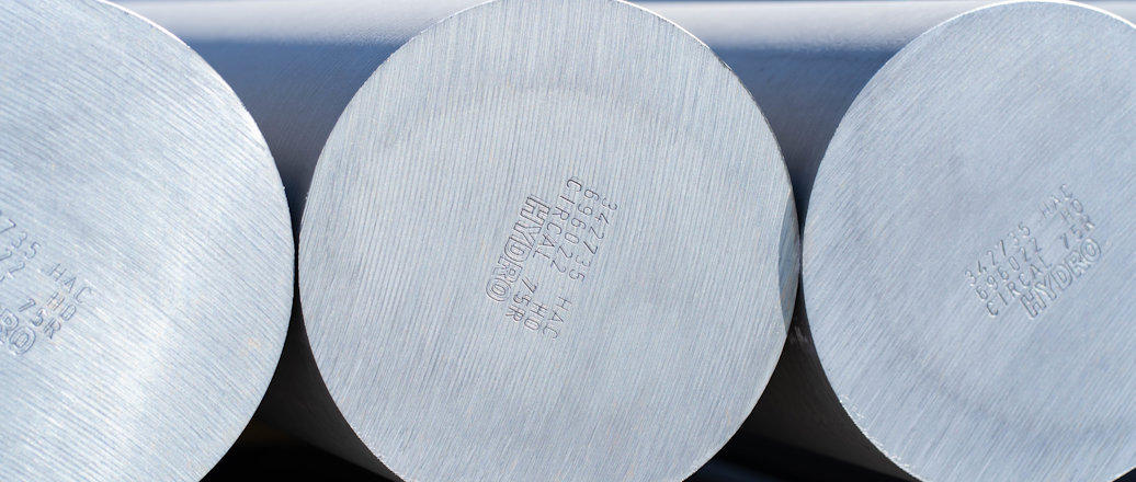 a close-up of some aluminium