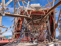 a large metal structure