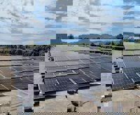 solar panels on a roof