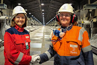 a couple of people wearing helmets and goggles