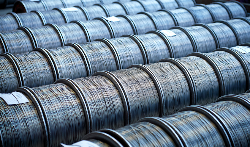 a close up of cables