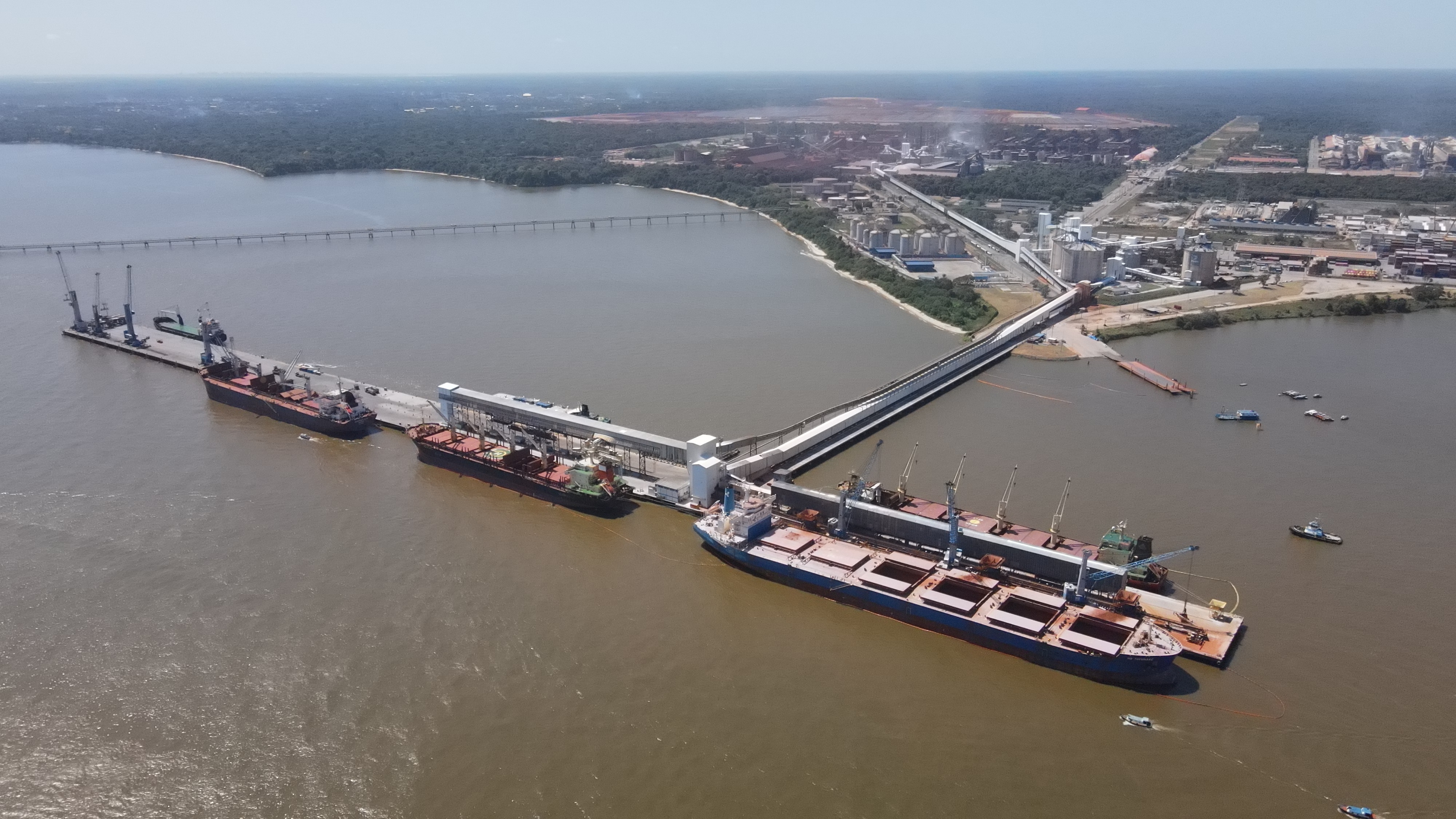 a large ship on the water