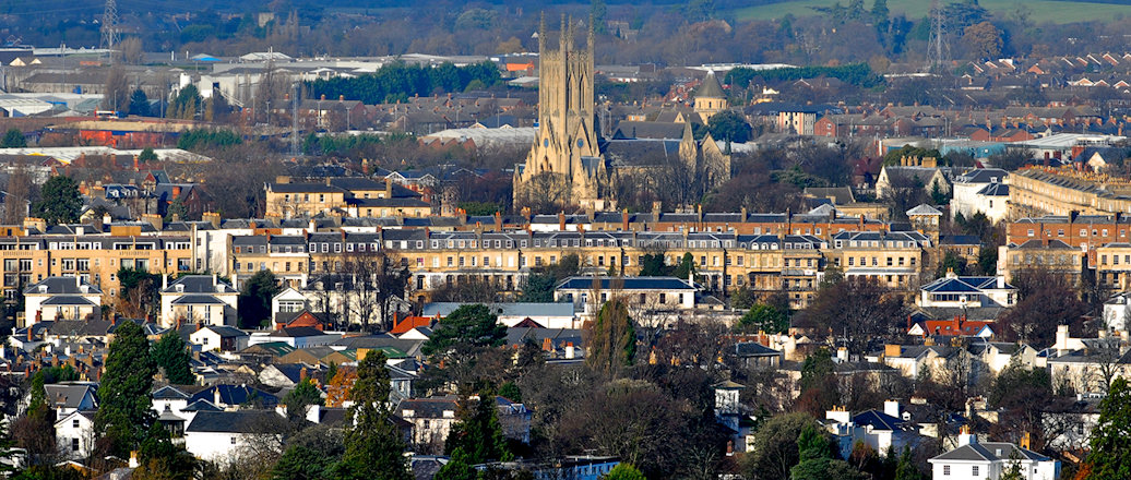 Cheltenham from above