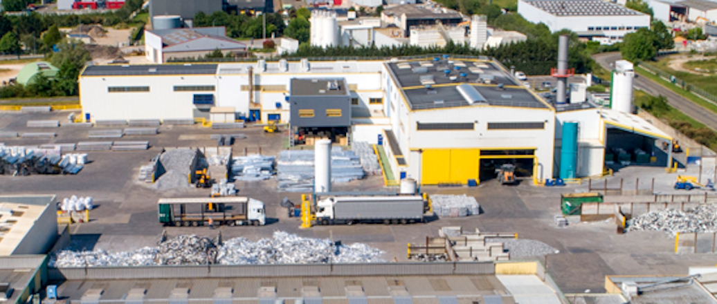 a high angle view of a construction site