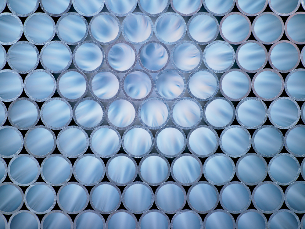 stack of welded round tubes