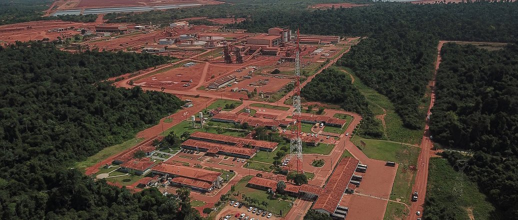 a landscape with trees and buildings