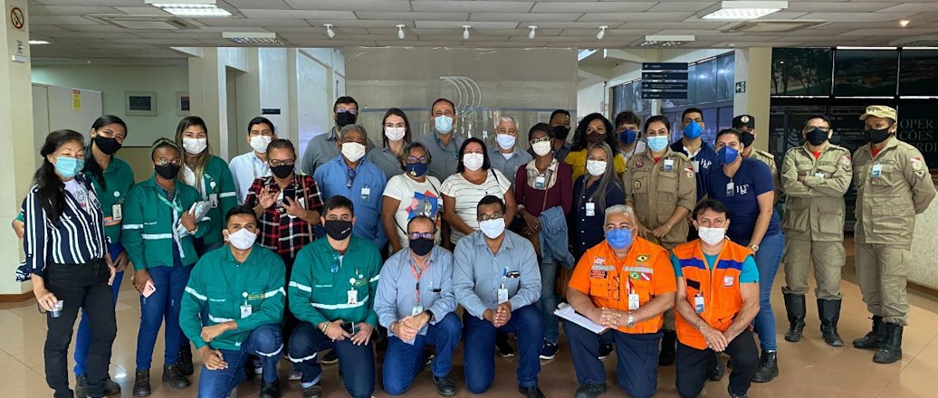 a group of people posing for a photo