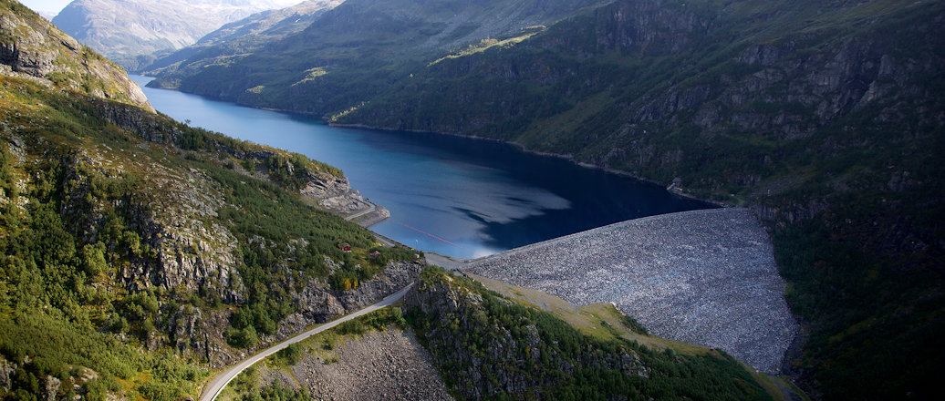 Røldal-Suldal, Valldalen dam og magasin.