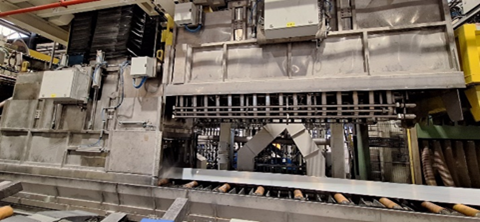 a machine with a conveyor belt